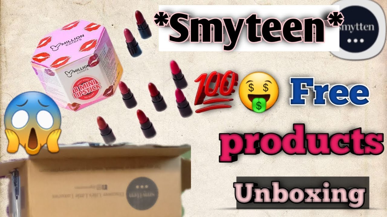 Smyteen NEW 🔥Free MAKEUP 💄  Products unboxing// Smyteen referral Bucks unboxing.  #smytten