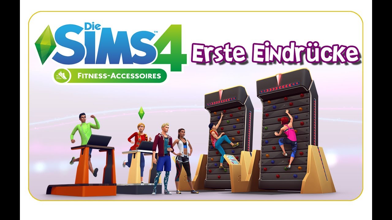 Die Sims 4: Fitness Accessoires - Erste Eindrücke [CAS, Möbel, Kletterwand & more]