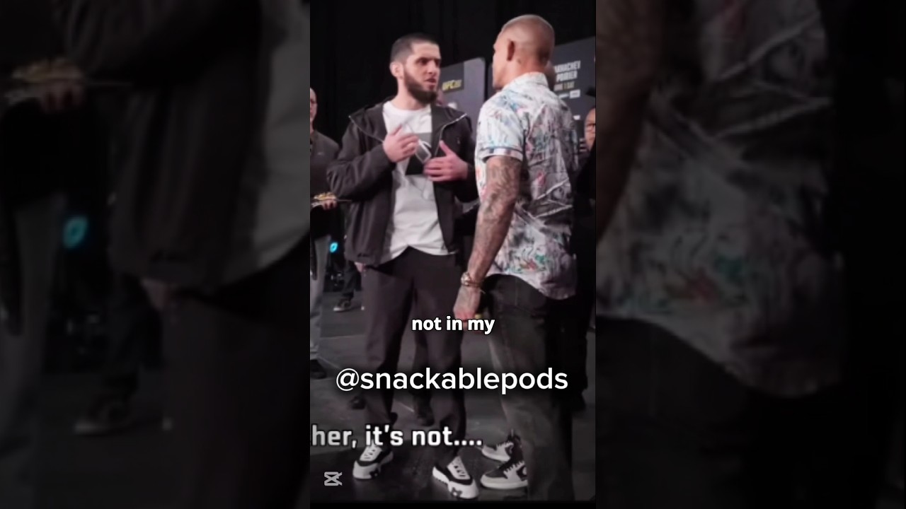 Islam Makhachev Vs Justin Poirier Pre Fight Moment