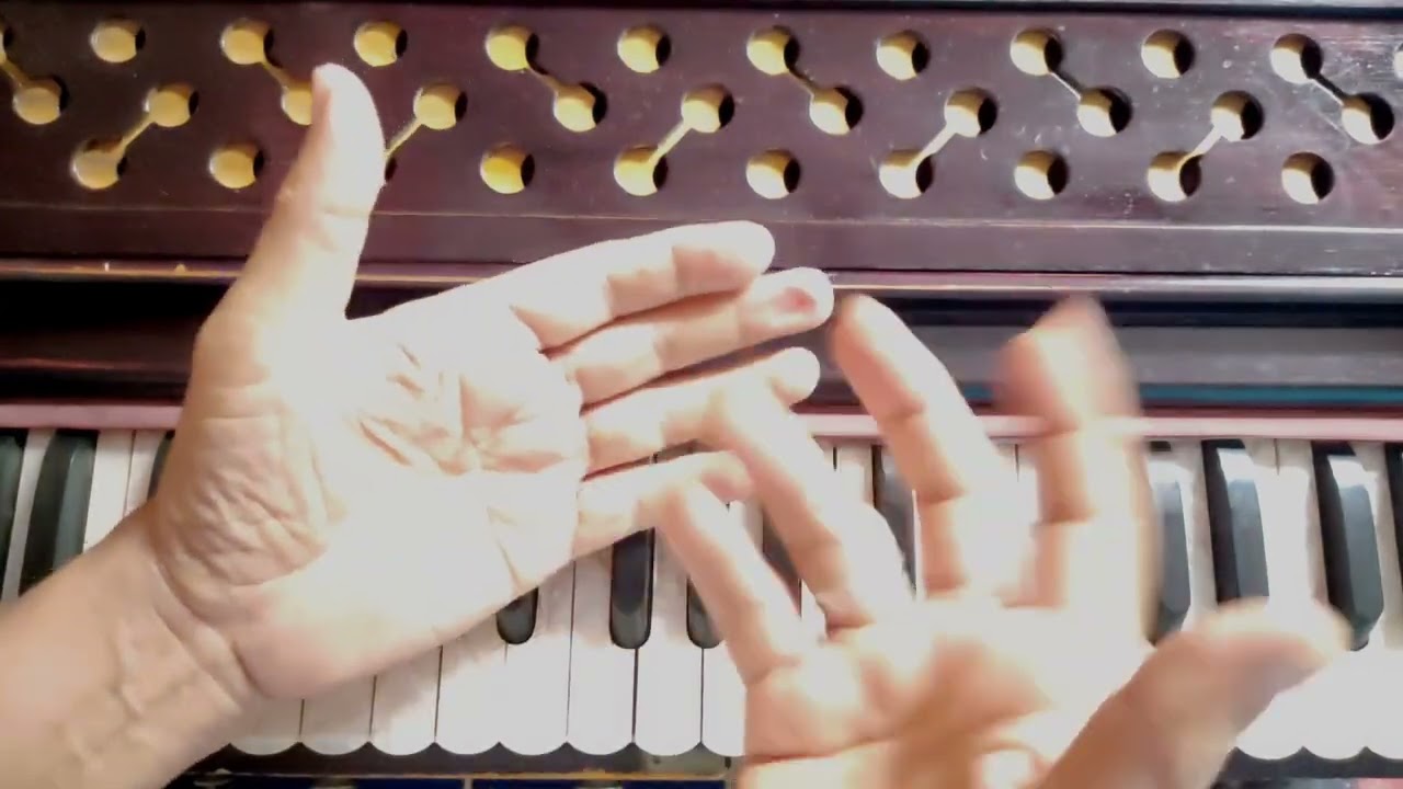 Learn tutorial of some hit filmy songs in taal Dadra on harmonium by Inder singh shah