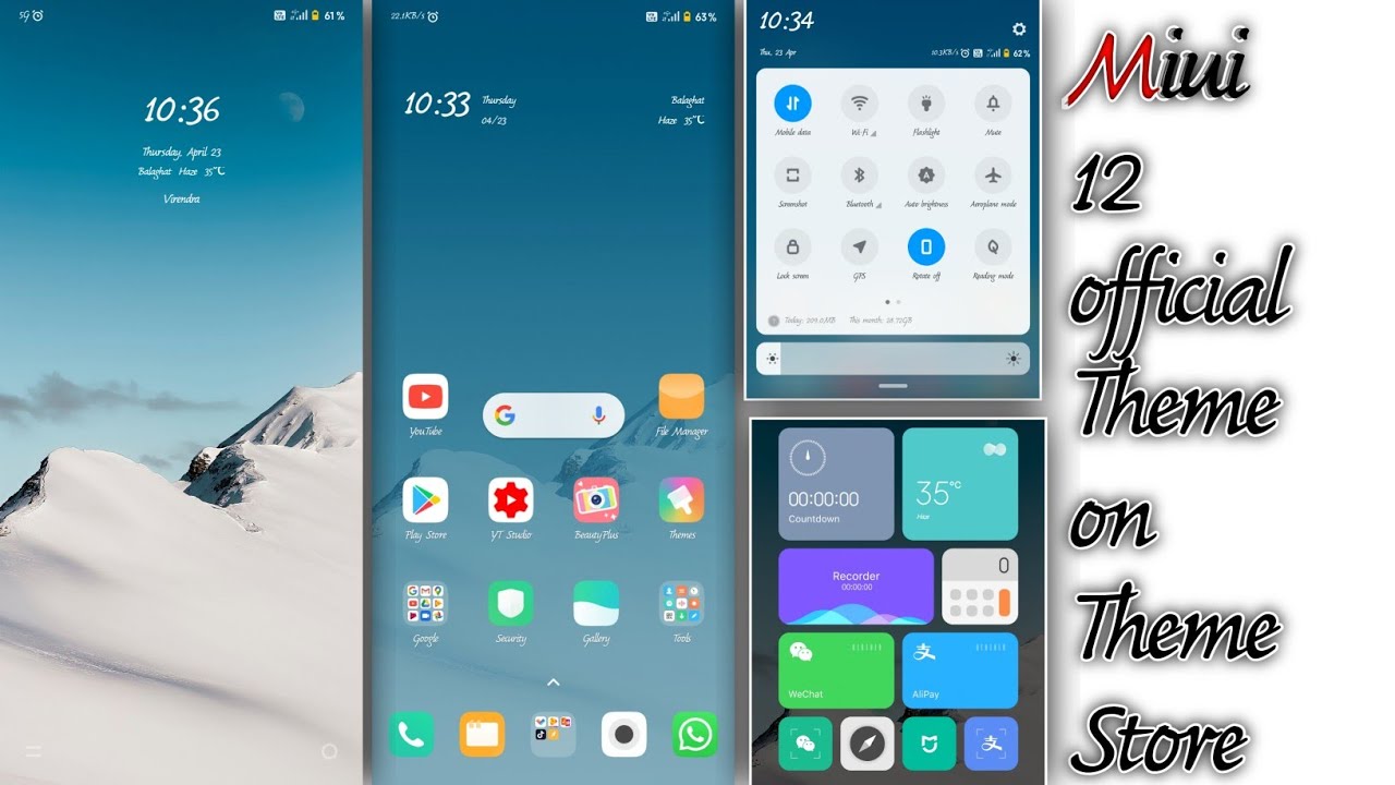 Miui12 official Theme, Theme Store, New Leaked, Miui 12 Download Any Mi Phone, miui 12 for any phone