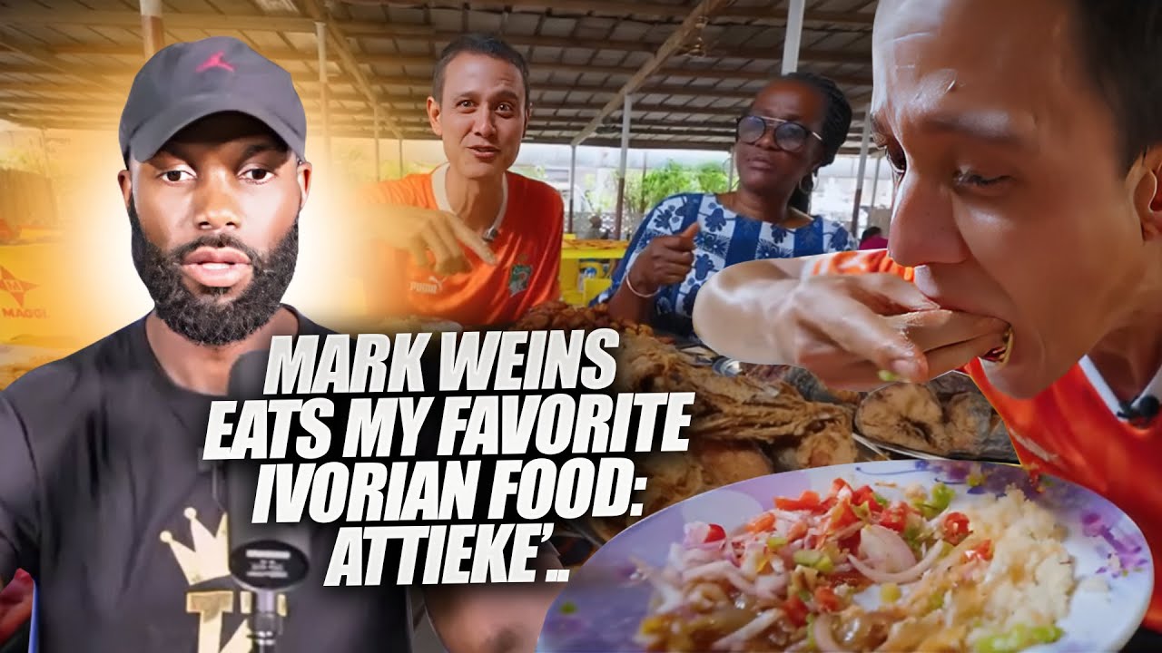 He's Eating My favorite Ivorian Food (Attieke) in Ivory Coast!