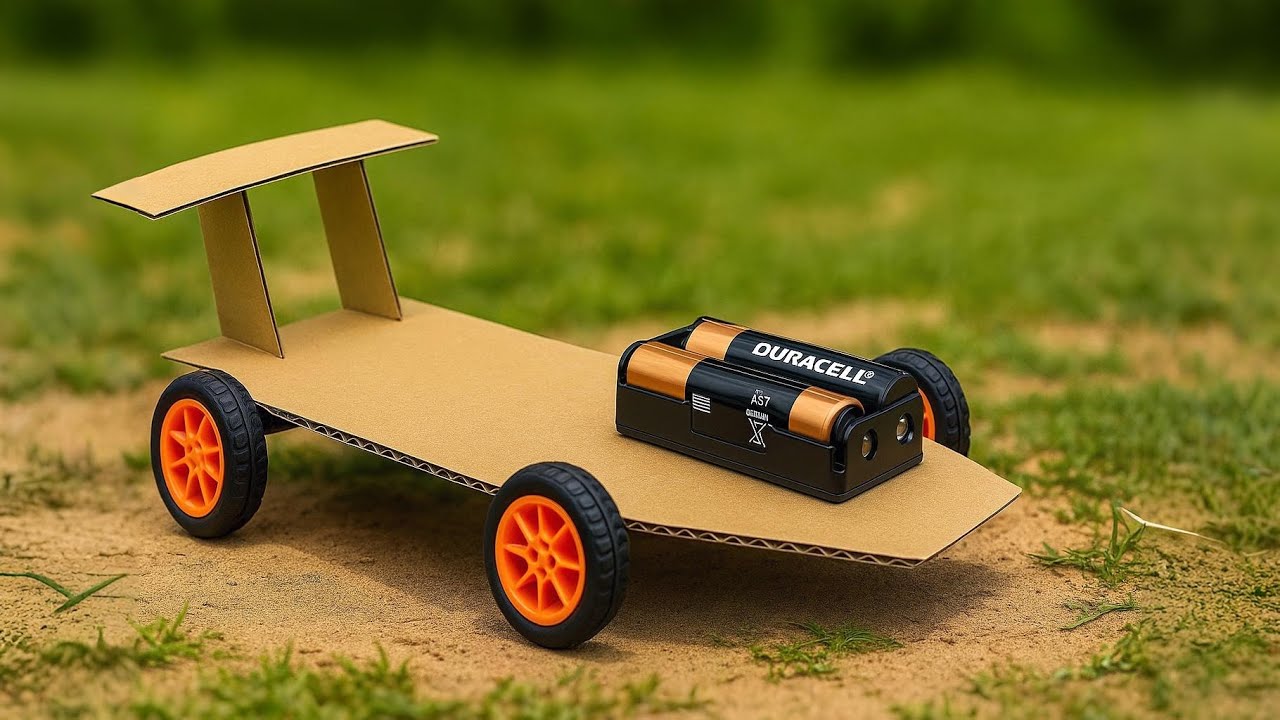 How to Make an Easy Toy Car with 1.5v Battery at home | Simple Toy ideas