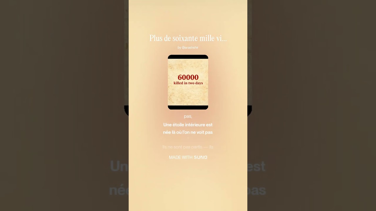 Plus de soixante mille vies arrachées