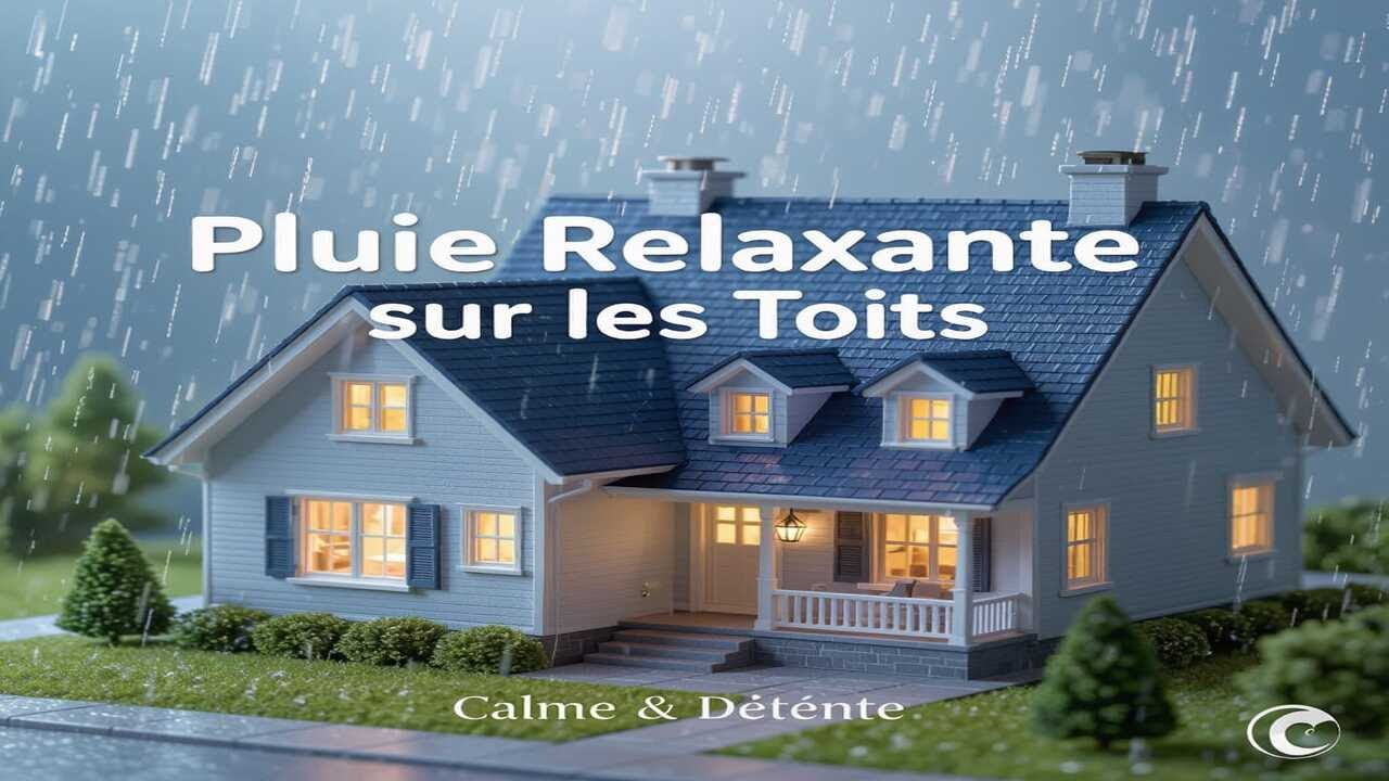 Pluie apaisante sur les toits – Sons relaxants pour se détendre et s’endormir 🌧️💤