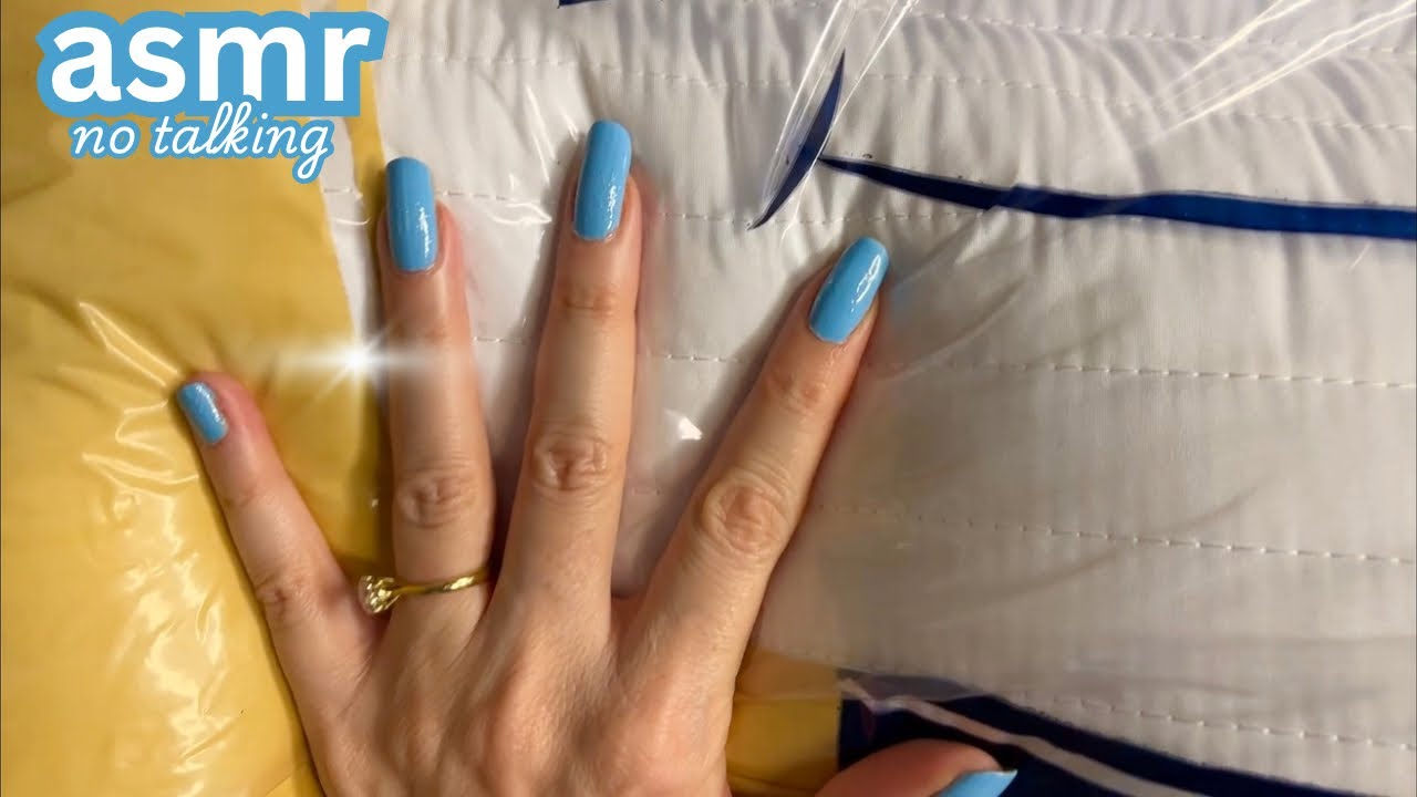 ASMR ☁️ Soft Plastic Crinkles & Pillow Scratching