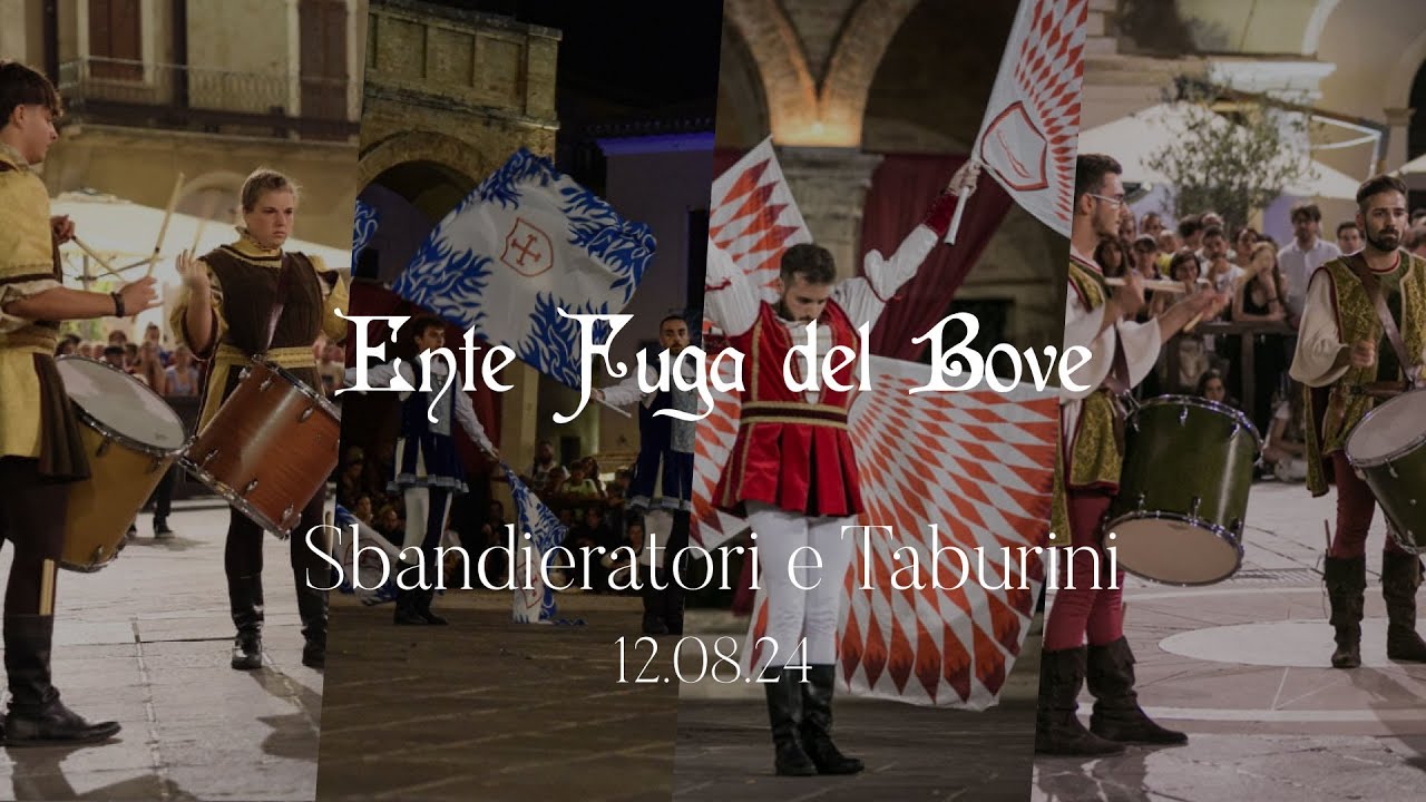 Fuga del Bove 2024 - Gara Sbandieratori e Tamburini video completo