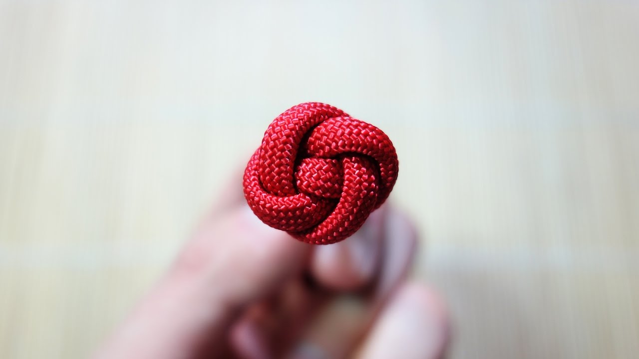 How to Tie a Miniature Rose Button Knot Tutorial