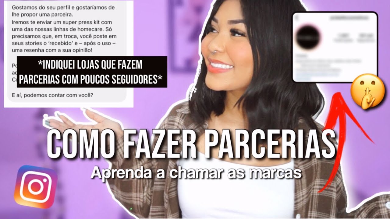 COMO FAZER PARCERIAS NO INSTAGRAM TENDO POUCOS SEGUIDORES  *indiquei lojas*