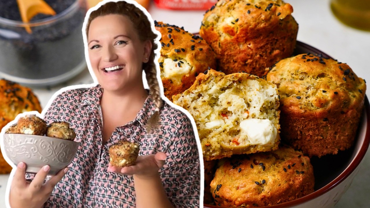 Потопете се във Вкусовете на Гърция с Тези Кексчета с Фета и Маслини!