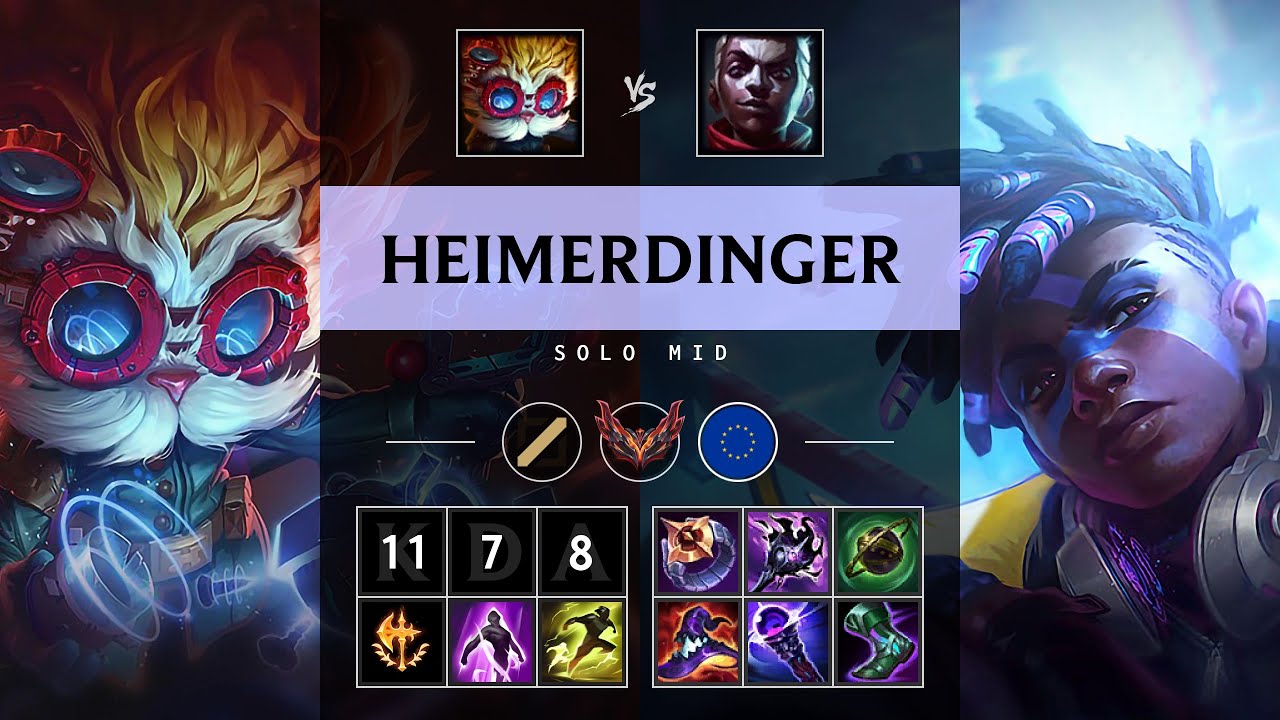 Heimerdinger Mid vs Ekko - EUW Grandmaster Patch 25.17
