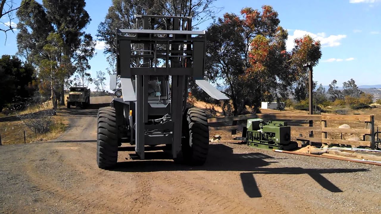 1988 Liftking Rough Terrain Forklift operation