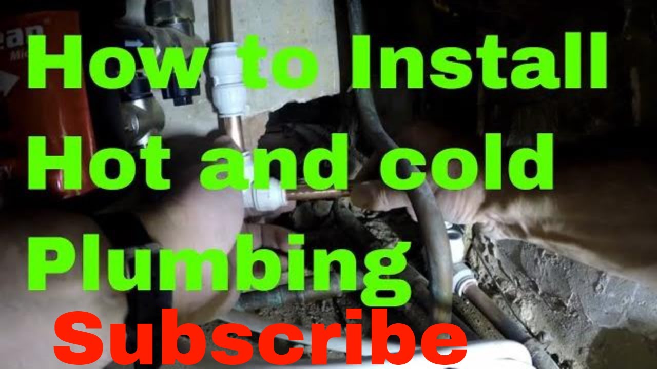 How to install hot and cold water pipes under the floor First Episode