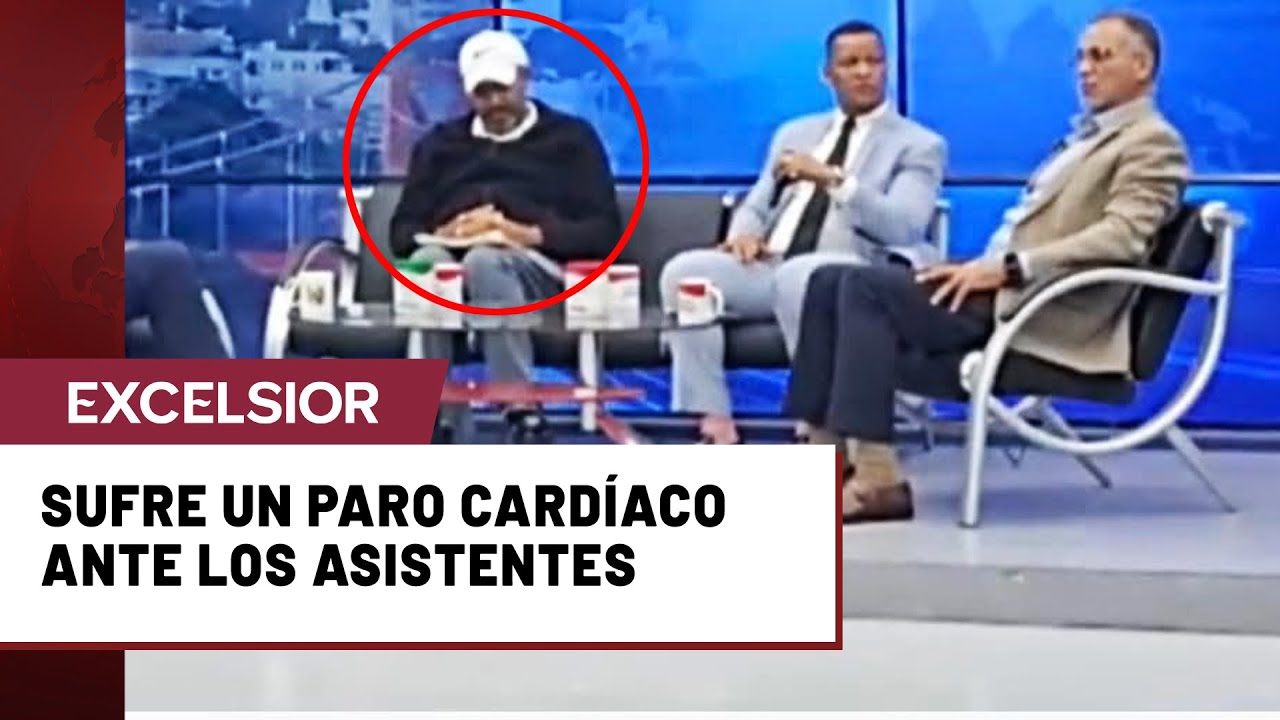 Hombre fallece de un infarto en pleno programa en vivo