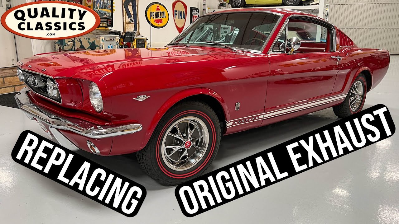 Candyapple Red 1966 Mustang GT fastback gets new exhaust