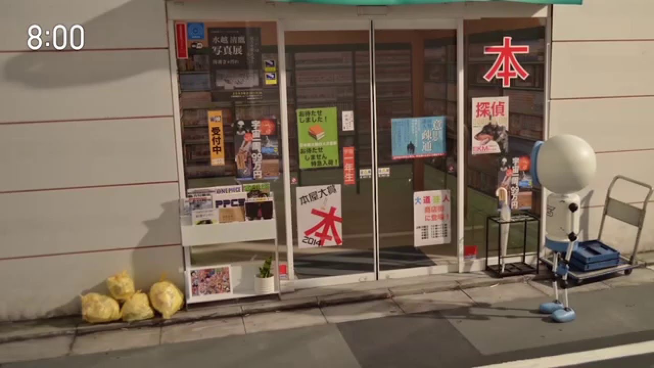 自主制作ジオラマのストップモーション（コマ撮り）アニメ「故障中（breakdown）」diorama stop motion animations “Out of Order.