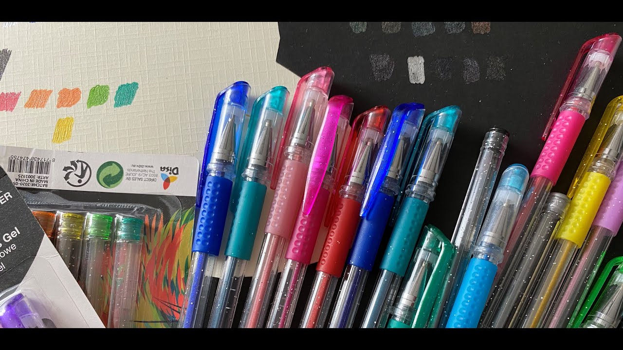 ACTION : JE TEST LES GLITTER GEL PENS
