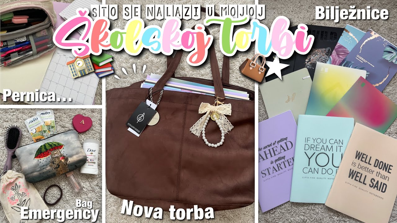 Što se nalazi u mojoj školskoj torbi 2025 👜⭐️📚 | emergency bag, pernica, bilježnice…