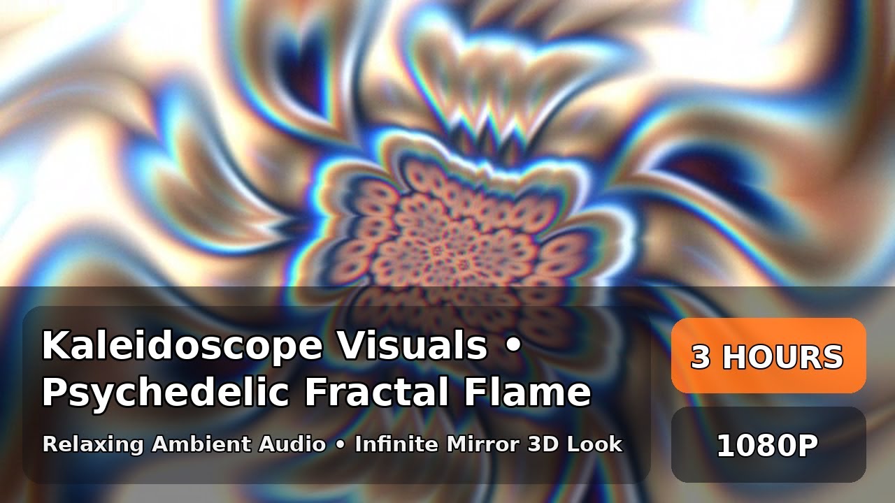 Spiral of Wonder Kaleidoscope v1.1 | Psychedelic Fractal Flame Visuals | 3 Hours 1080p | F3F35AE6