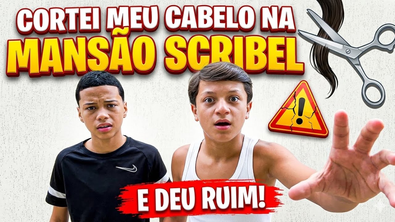 CORTEI MEU CABELO NA MANSÃO COM OS GÊMEOS E DEU RUIM