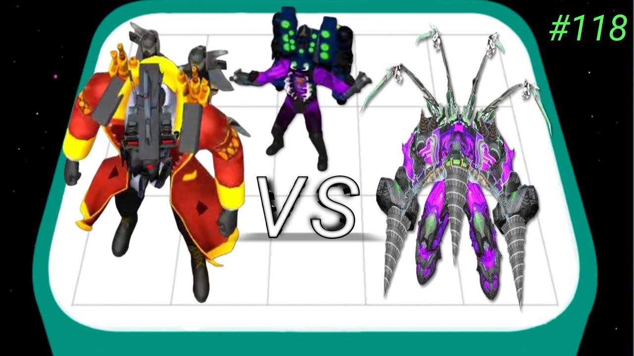 Merge Master Zombie Battle - Merge Titan Clockman vs Drillman Monster Bosses Max Level Part 04