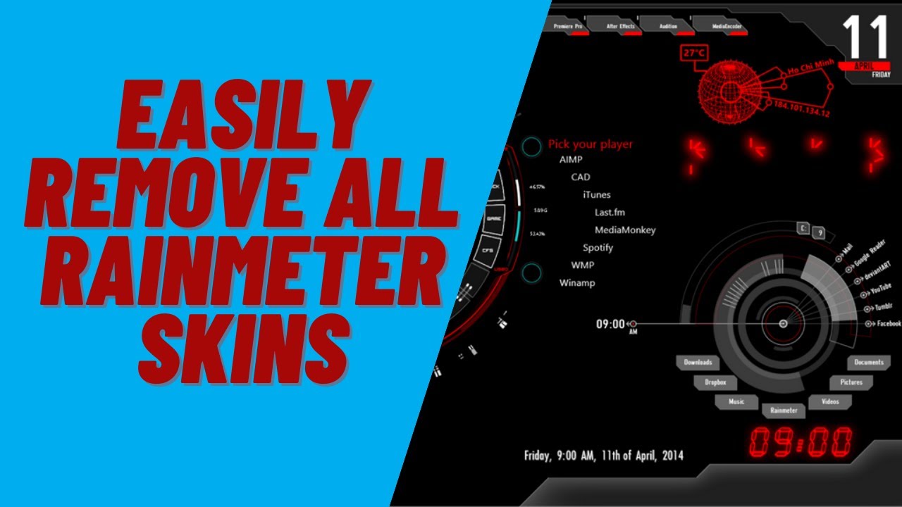 How to remove/delete all Rainmeter skins at once