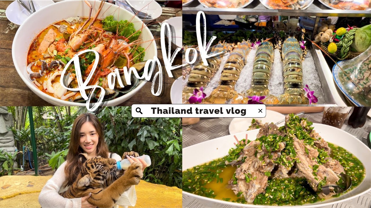 [Vlog] 🇹🇭 Bangkok #1 4D3N 泰国曼谷之旅 | Jodd Fair, Safari World, 唐人街 | Baby老虎很可爱 😍! Big C狂购零食够够力 🤑