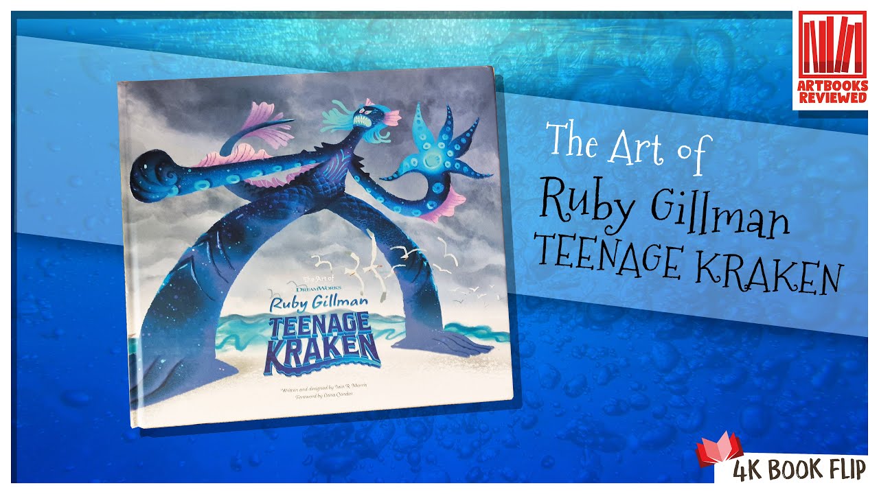 The Art of Dreamworks Ruby Gillman Teenage Kraken Movie Book Flip Through