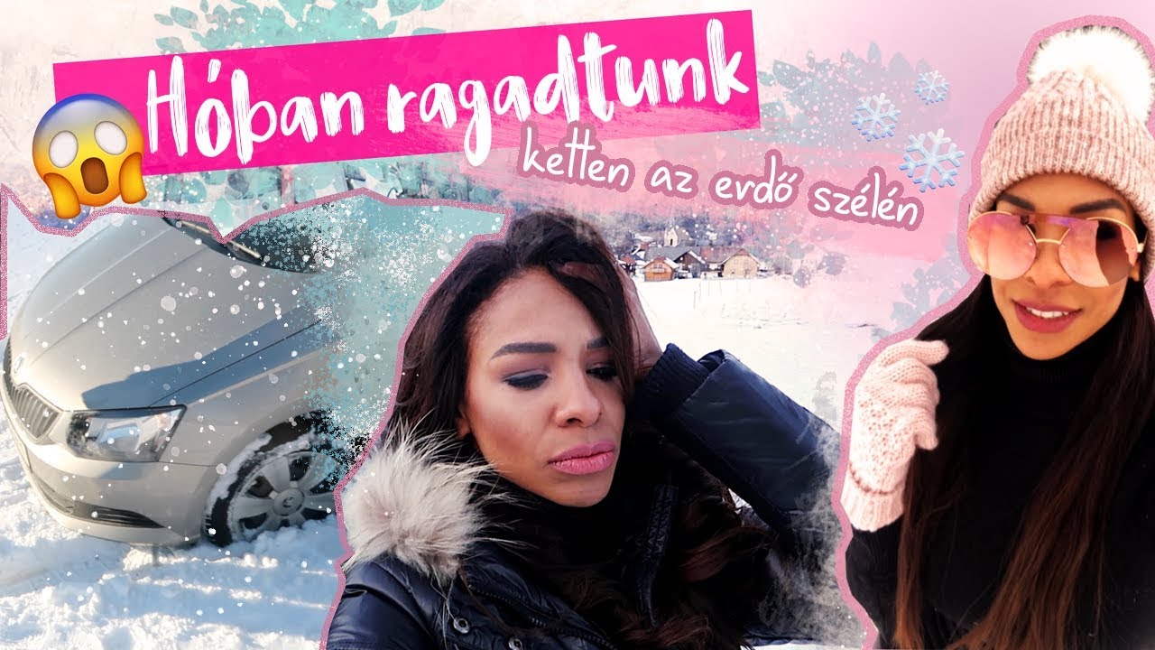Ezt elcsesztük!!! BENT RAGADTUNK A HÓBAN- Ketten az erdő szélén