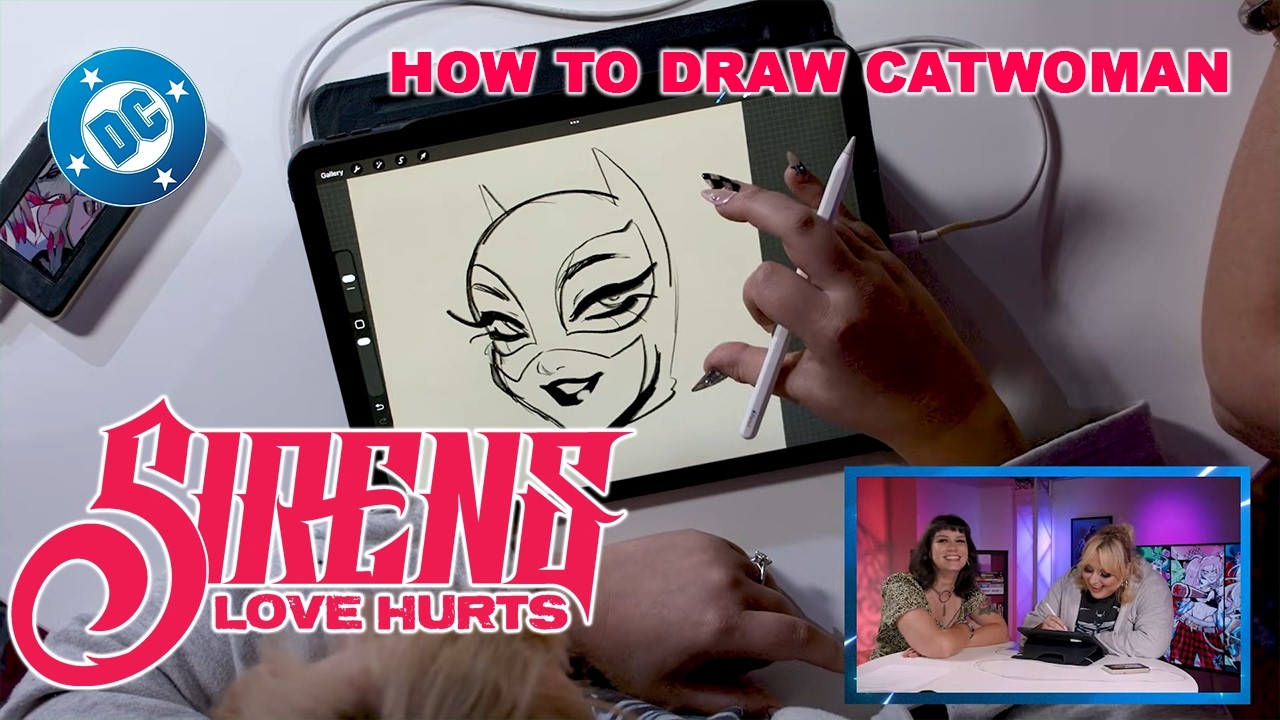 How to Draw Catwoman with Babs Tarr and Tini Howard | Sirens: Love Hurts | DC