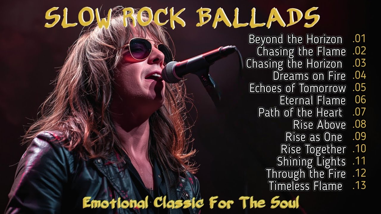 Slow Rock Journey | Emotional Rock Ballads Drive into 70s 80s 90s Nostalgia