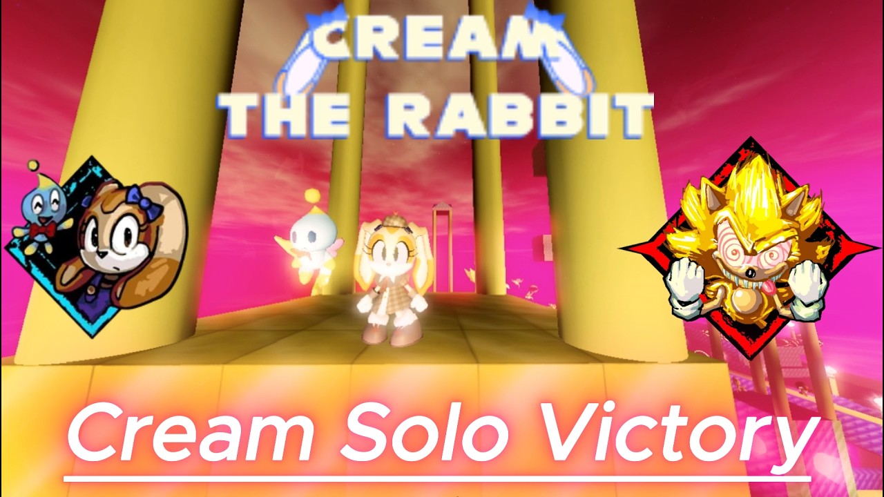 || Cream Solo Victory Against Fleetway || Roblox || Outcome Memories ||