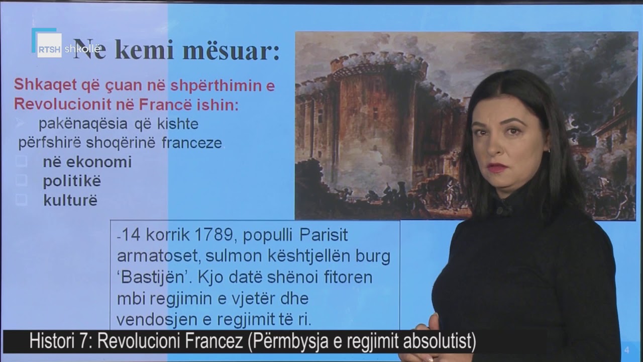 Histori 7 - Revolucioni Francez. (Përmbysja e regjimit absolutist)