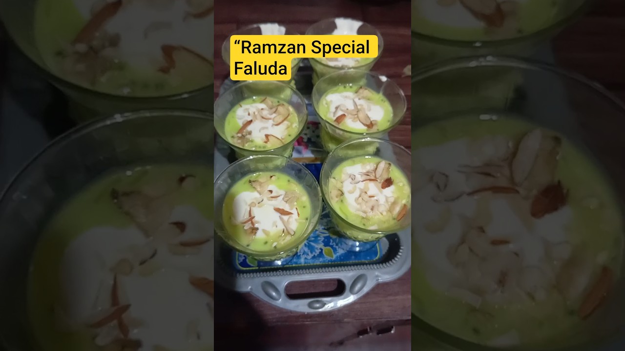 Ghar Par Banaya Delicious Faluda 🍨 | Iftari Mini Vlog#youtubeshorts #ramadanmubarak