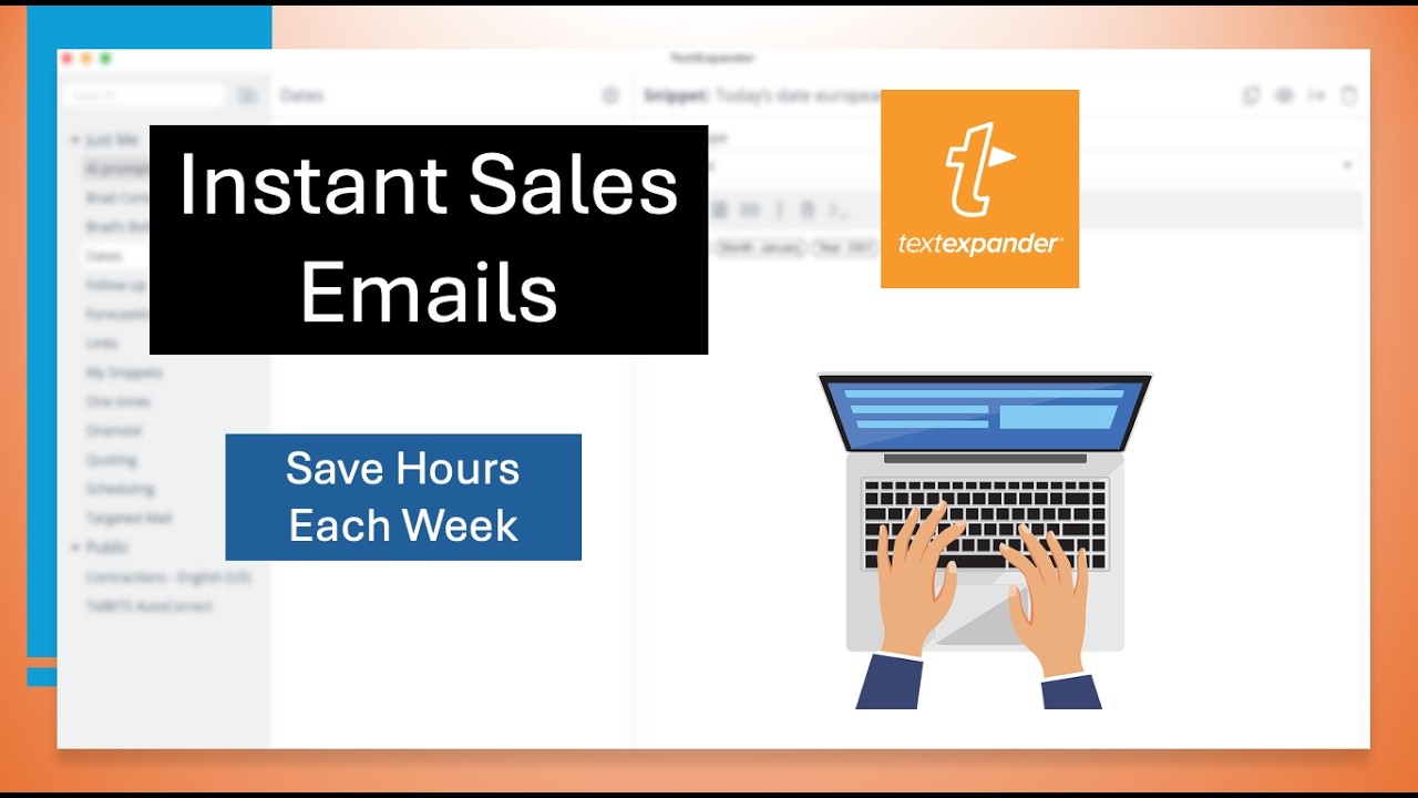 Textexpander for Sales Emails: Save hours every week