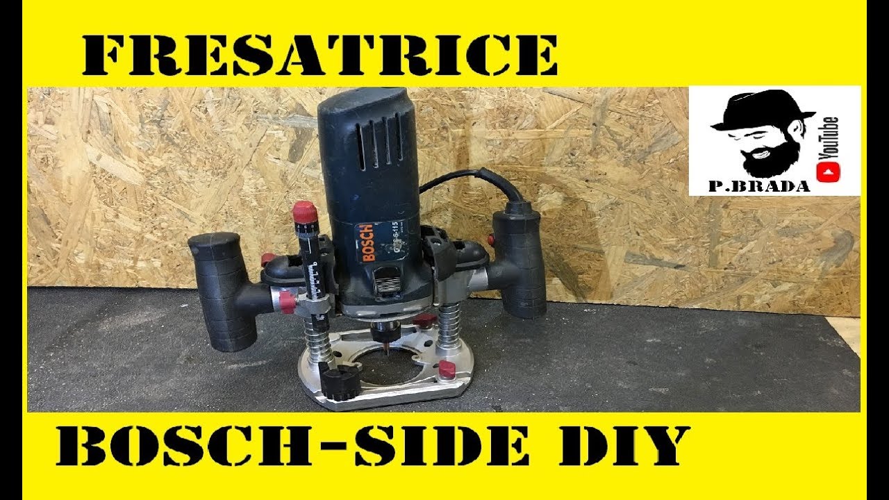 Come ho costruito una Fresatrice da una smerigliatrice Bosch side! DIY