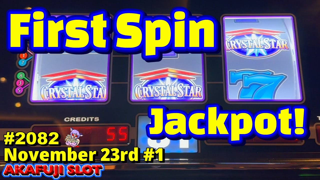First Spin Jackpot! Crystal Star Deluxe Double Nudge Slot Machine at Pala Casino