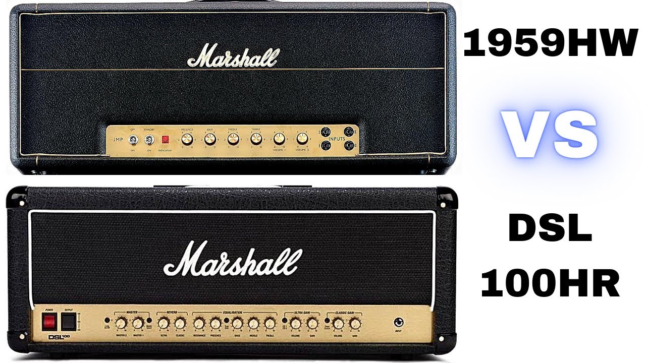 Marshall 1959HW Super Lead Plexi vs Marshall DSL100HR