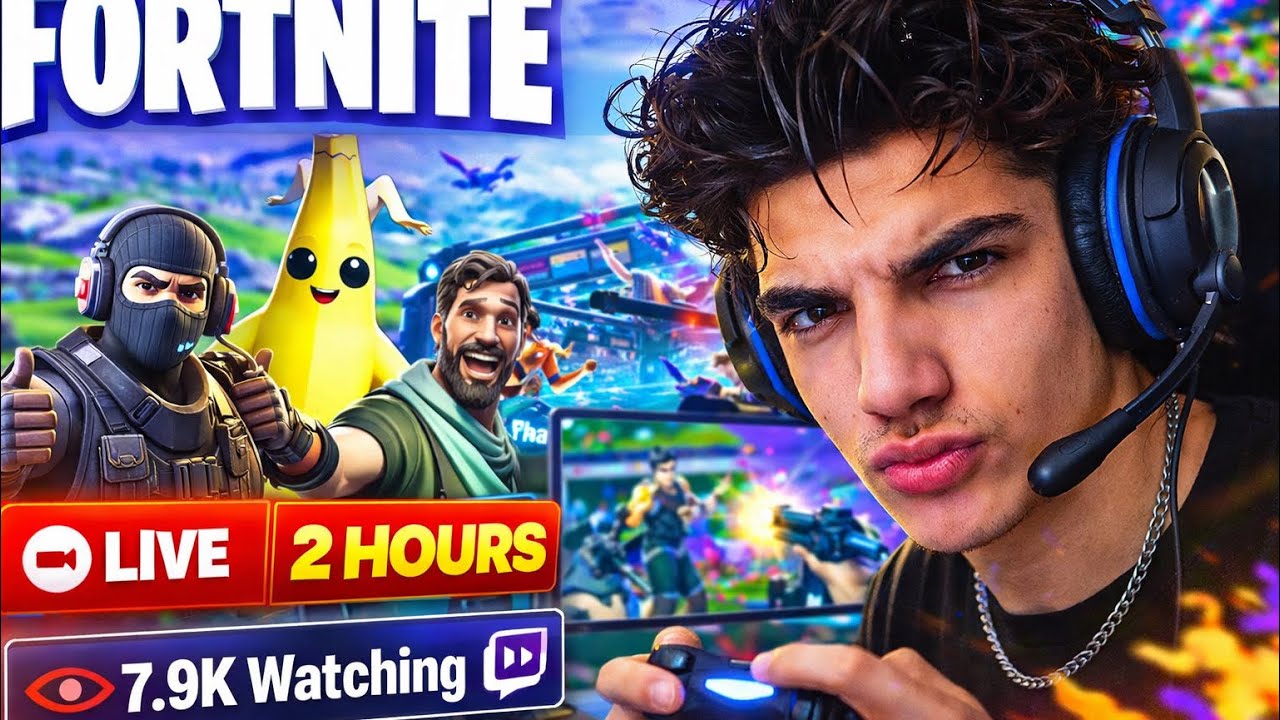 Crazyy stream with random people in fortnite