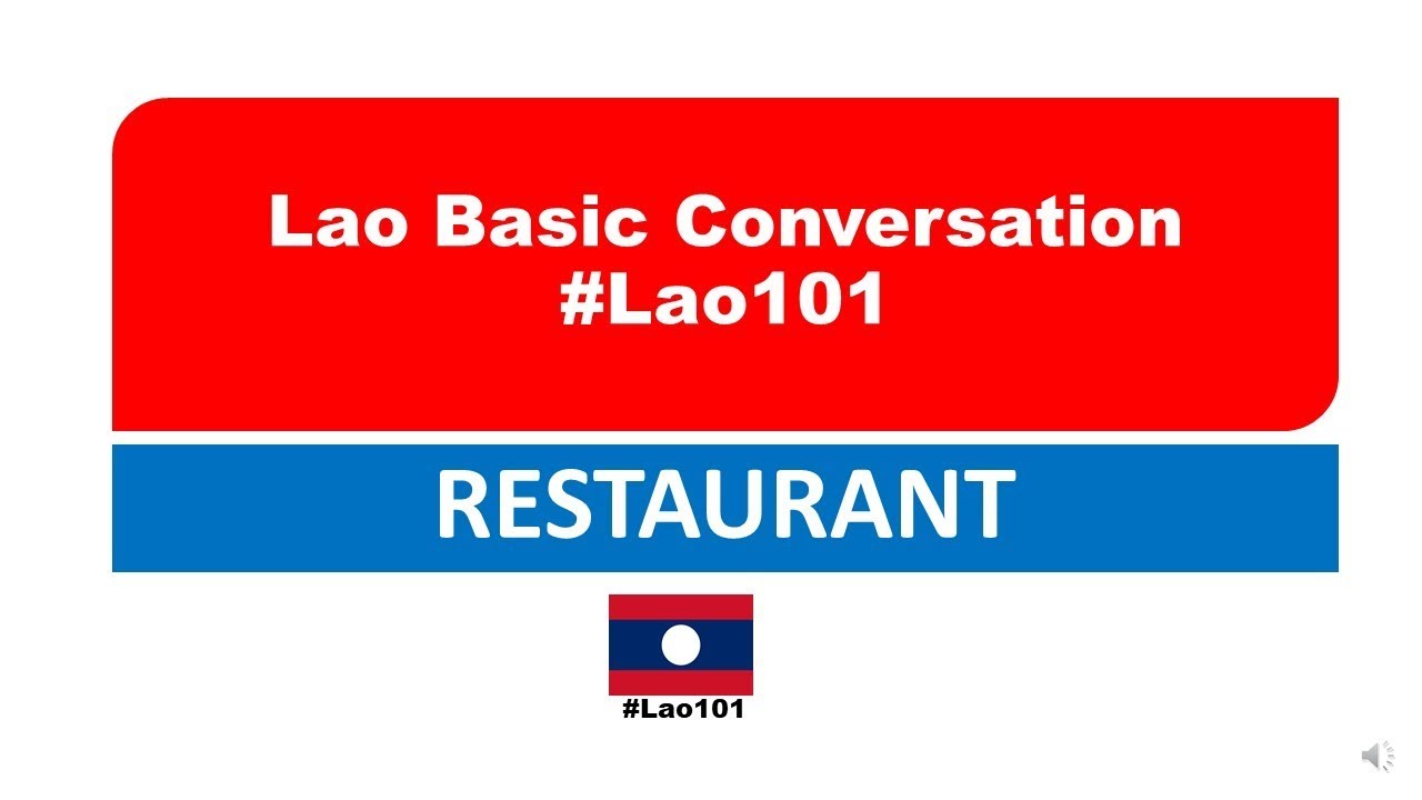 Learn Lao conversation about restaurant