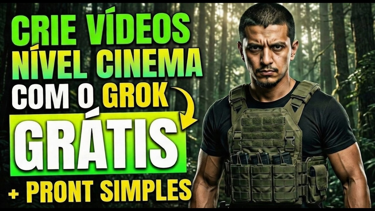CRIE VIDEOS Cinematográficos no Grok (Grátis e Fácil)