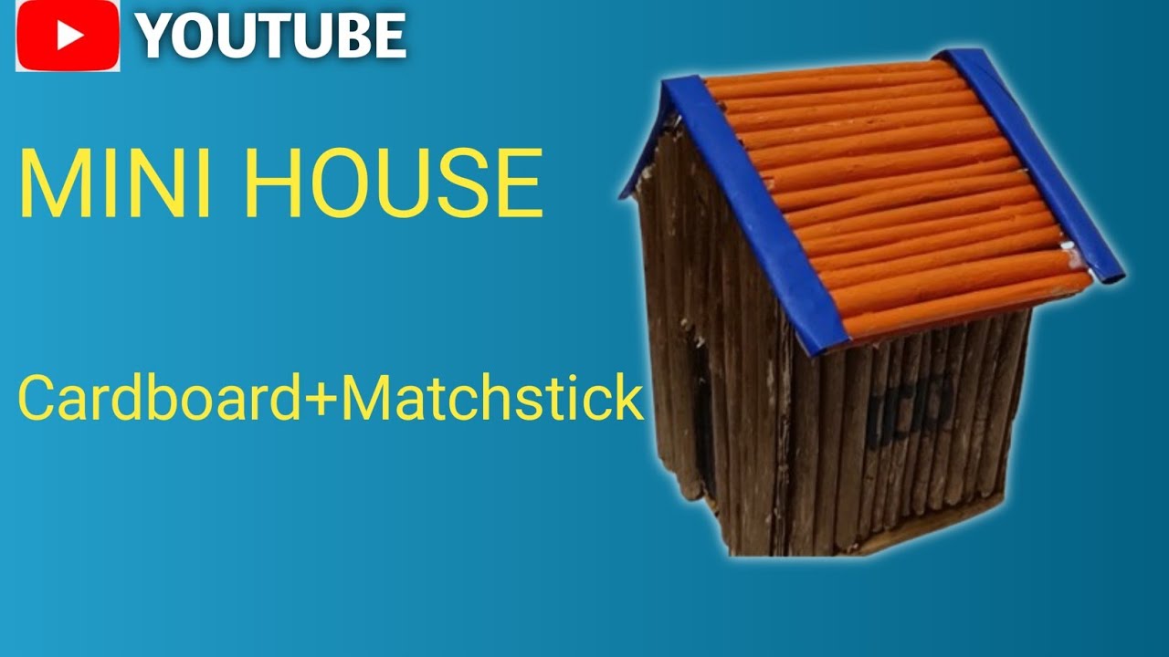 Cardboard Mini House Making | Best CraftVideo
