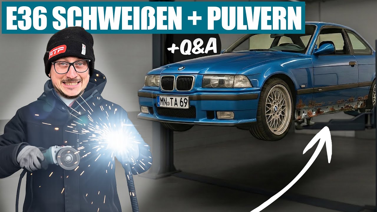 Weiter geht's mit Schweißen & Pulvern am E36 Coupé! +Q&A