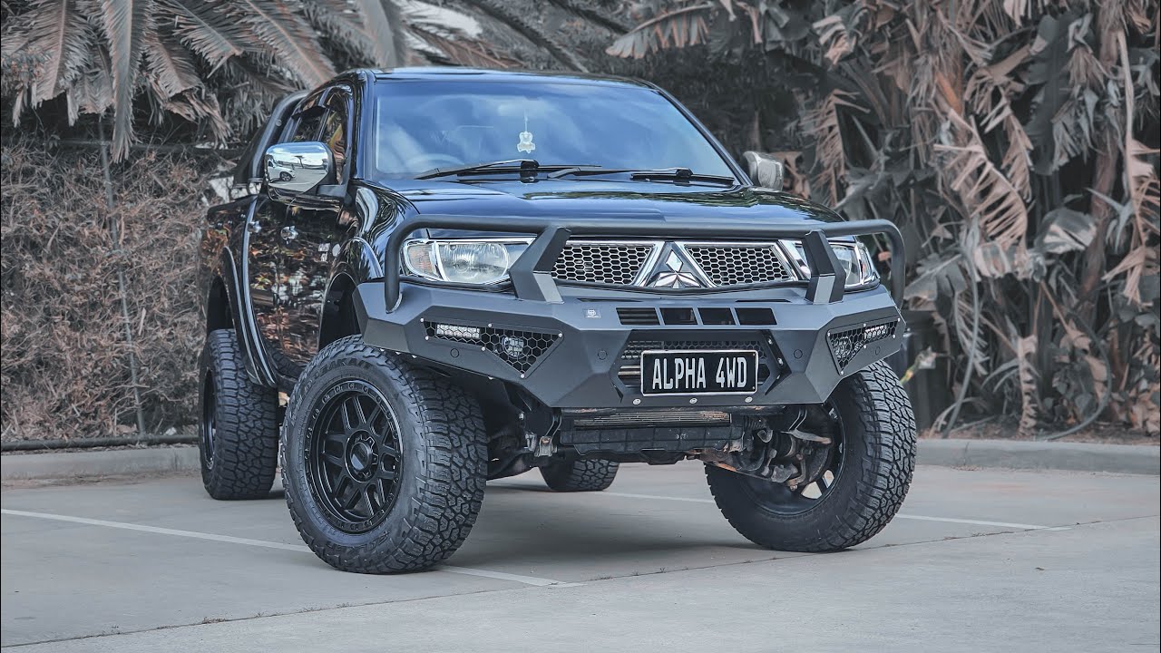 Mitsubishi Triton MN/ML Alpha bull bar pack/predator installation guide
