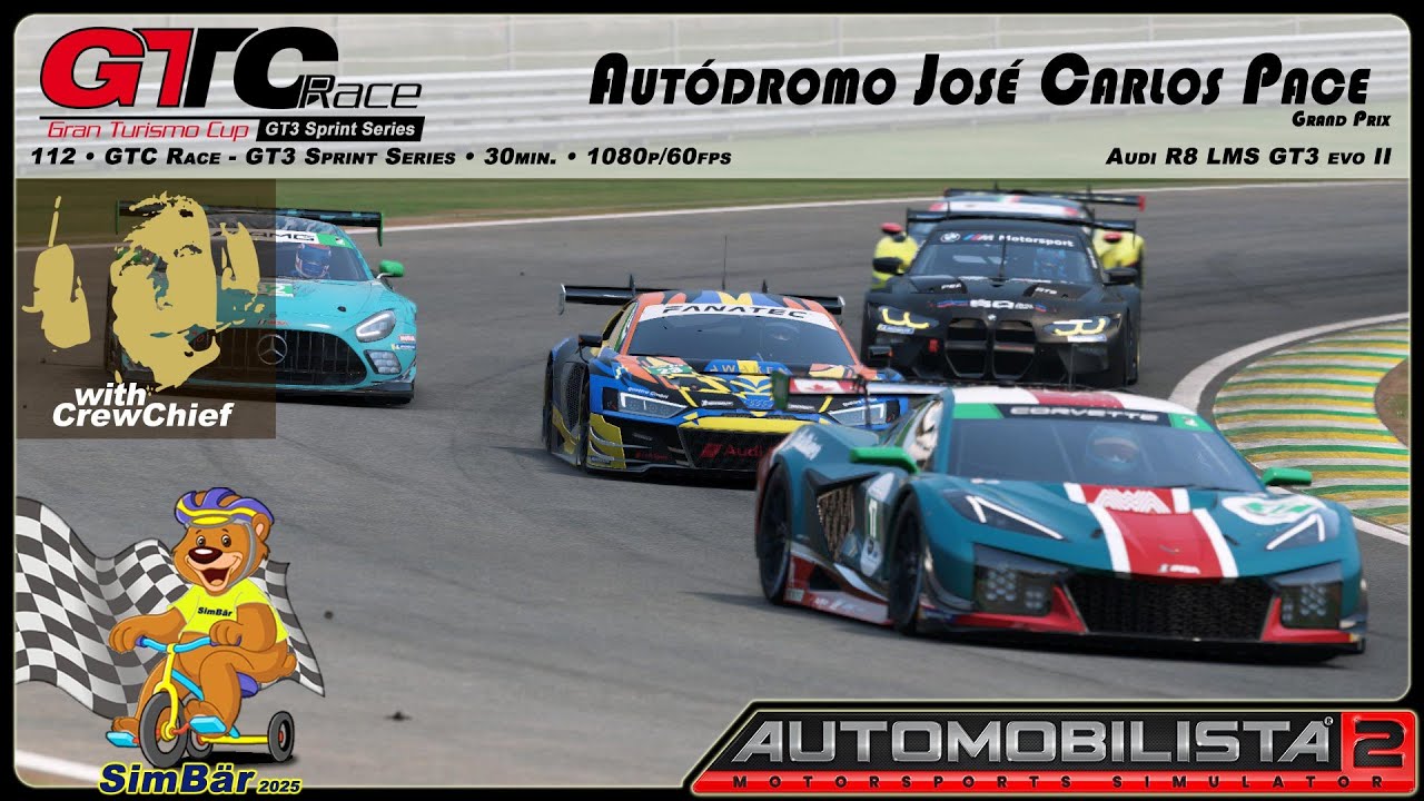 AMS2 112 • Autódromo José Carlos Pace - Interlagos • GTC Race - GT3 Sprint • 30min. • 1080p/60fps