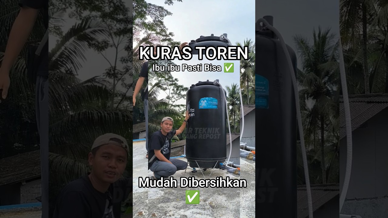 Toren Tandon Tangki Air Penguin 600L Total Drain Tank Bisa Kuras Tanpa Ribet #torenair #tandonair