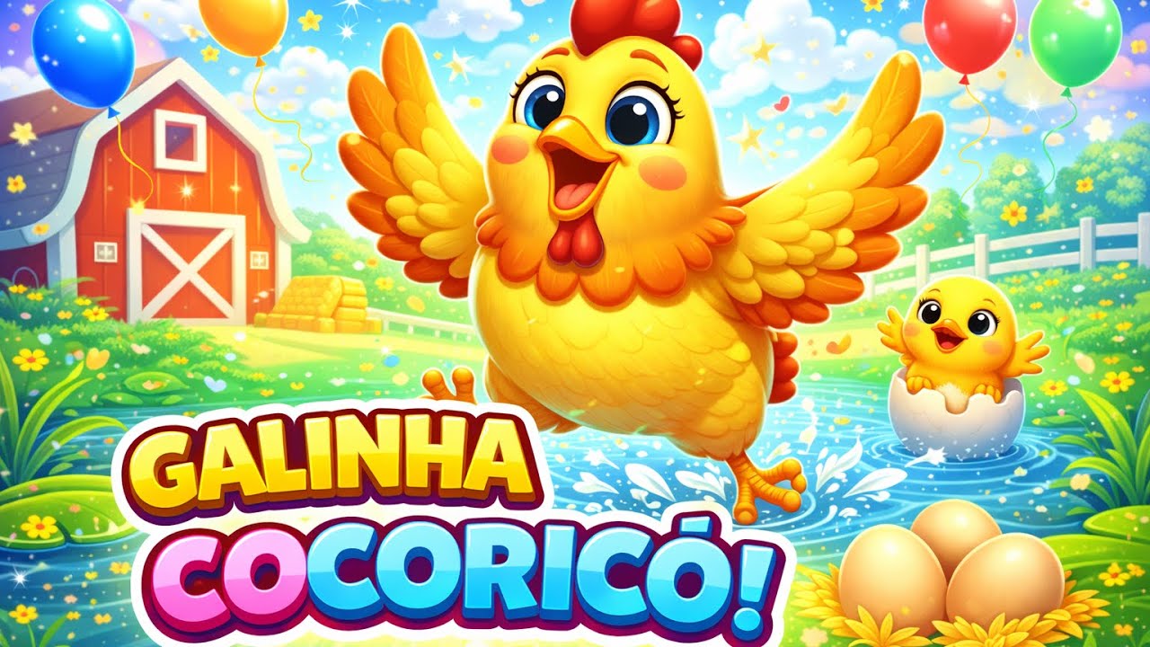 A Galinha Cocoricó | Có Có Có Musica infantil sobre os animais