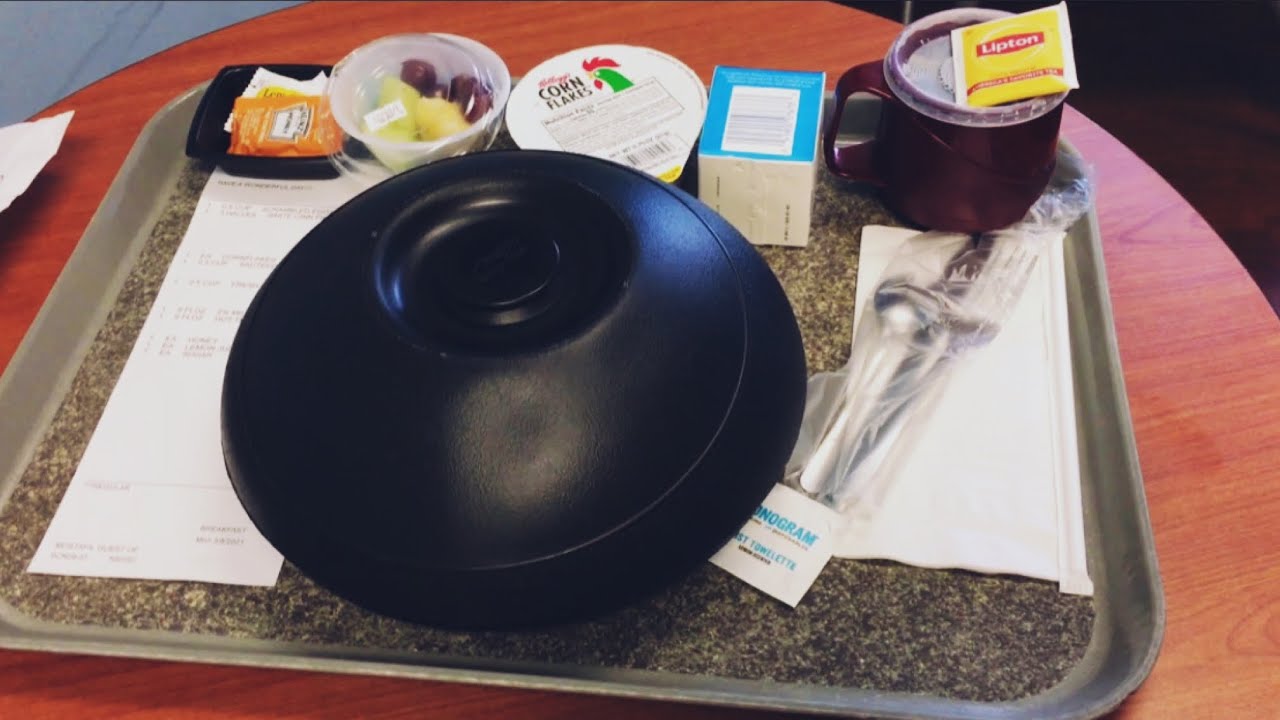U.S Hospital Food 🍱/ What’s for Breakfast 🥞, Lunch 🥗 &  Dinner