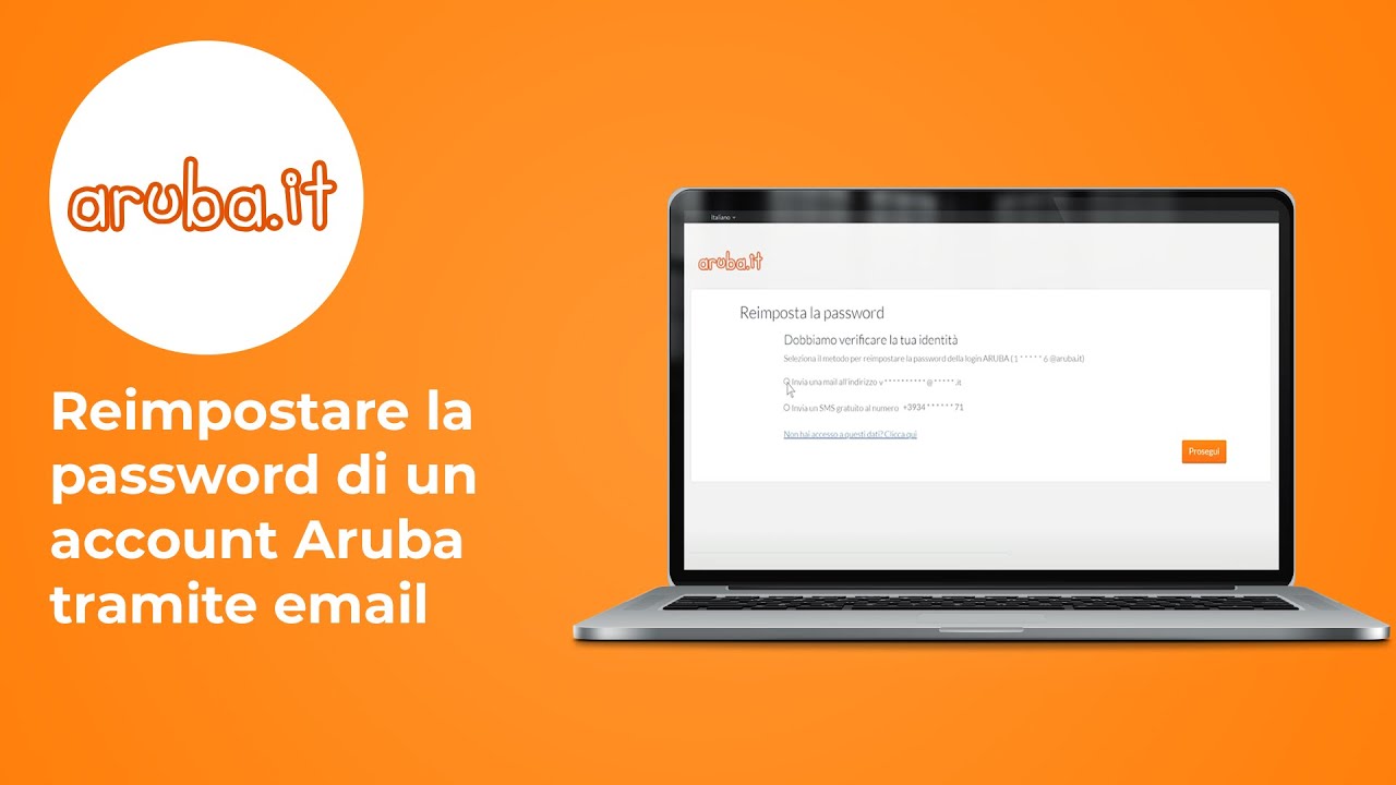 Come reimpostare la password di un account Aruba tramite email - Guida