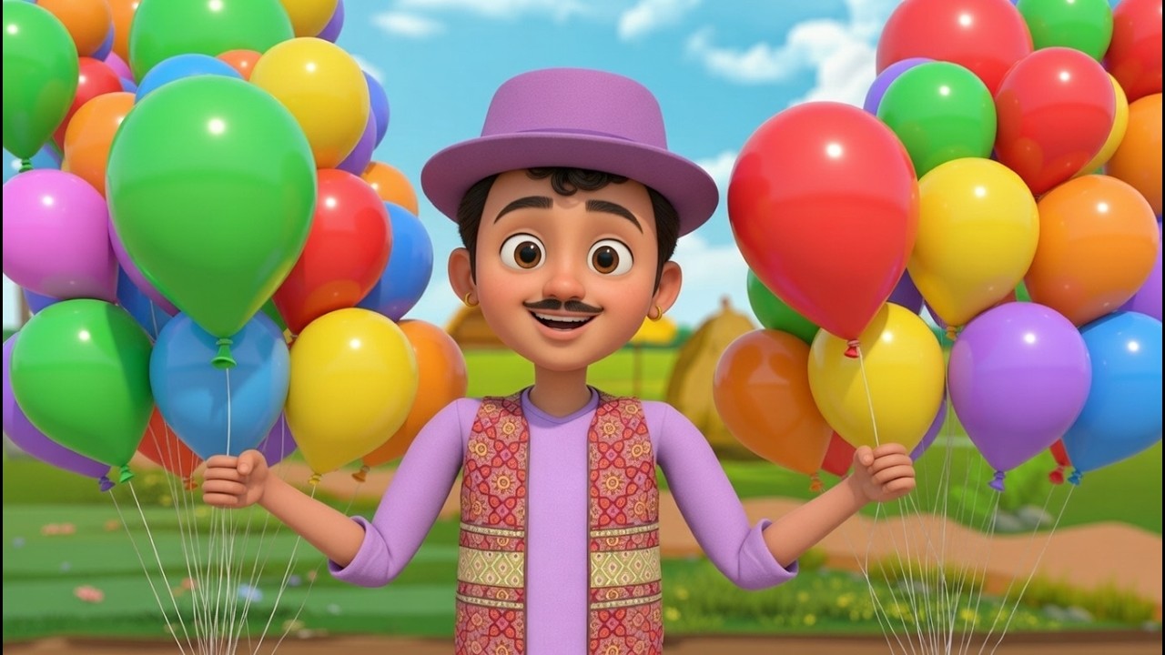 Gubbare Wala - गुब्बारे वाला | Hindi Rhymes for Kids | Popular Hindi Nursery Rhymes